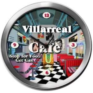  VILLARREAL 14 Inch Cafe Metal Clock Quartz Movement 