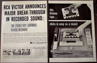 1959 RCA Victor Tape Player/Recorder vintage 2pg Ad  