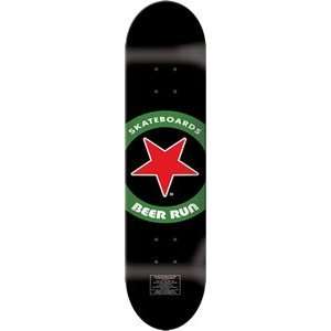  Beer Run Circle Star Skateboard Deck   7.75 Sports 
