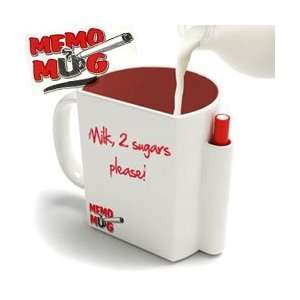  Novelty MEMO Mug with Message Board & Pen Kitchen 