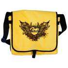 Artsmith Inc Messenger Bag Female Dog Heart with Wings