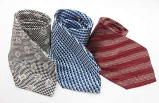 LOT 3 BEAU BRUMMEL Mens Printed Pattern Silk Neck Ties  