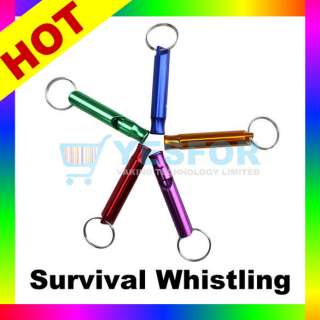 1Pcs Survival Whistle Key Chain Camping Emergency Tool  