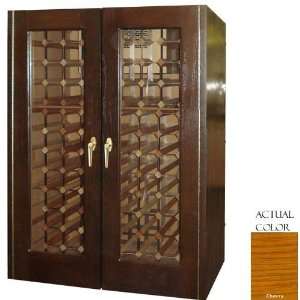    ch 160 Bottle Wine Cellar   Glass Doors / Cherry Cabinet: Appliances