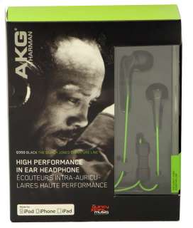 AKG Q350BK Quincy Jones Edition Earbuds w/Apple Remote  