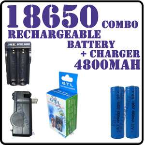   4800mAh GTL Blue Rechargeable Battery + Wall Travel GTL Charger  