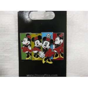    Disney Pin Old Fashioned Minnie Posing 4 Squares Toys & Games