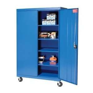  Mobile Storage Cabinet 46x24x78 Blue 