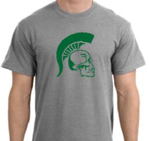 Skull Spartan   MSU   Michigan State   Custom T Shirt  
