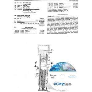  NEW Patent CD for MULTIDROP ADAPTER 