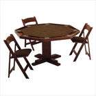 Kestell Furniture 52 Oak Pedestal Base Poker Table (2 Pieces 