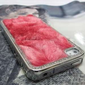  Luxury Designer Bling Crystals Soft Fur Hard Case Cover 