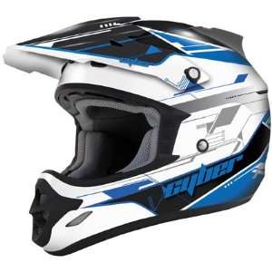  Cyber Helmets UX 25 Motocross Helmet Blue/Black Small S 