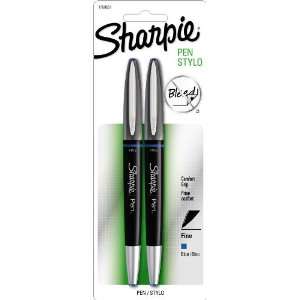  Sharpie Pen Grip Fine Point Pen, 2 Blue Ink Pens (1758051 