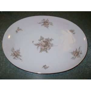   with Gold Trim Bavarian China 15 Long Oval Platter 
