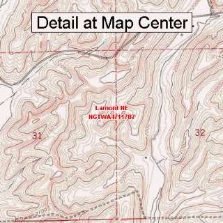  USGS Topographic Quadrangle Map   Lamont NE, Washington 