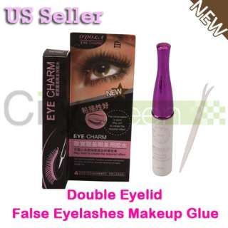   Pro False Eyelashes Makeup Glue Double Eyelid Tool White 7ml  