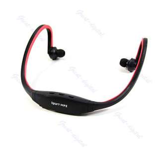 Sport MP3 Player Wireless Headset Headphones Support Micro SD/TF Card+ 