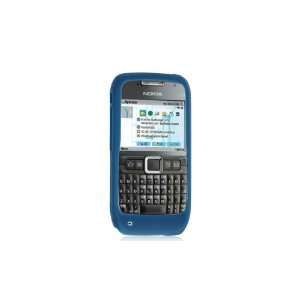  Premium Nokia E71 Silicone Skin Case Sleeve   Blue 