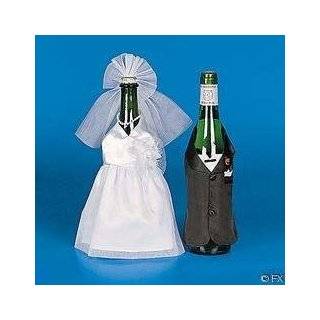  Bride & Groom Wedding Wine Bottle Decoration Cover 