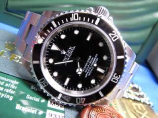 Rolex Submariner Ref. 14060M Chronometer Box & Card M Serial Sold New 