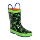 Western Chief Toddler/Youth Boys Rain Boot Shark Attack   Navy