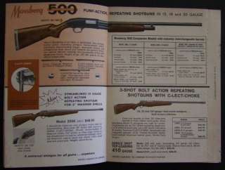 1964 Mossberg .22 Rifles & Shotgun Magazine Catalog  