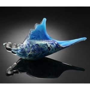  Blue Murex Shell Art Glass: Home & Kitchen