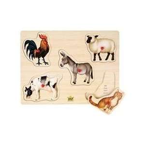  Wild Republic Puzzle Peg Farm 2 Donkey/Cat Toys & Games