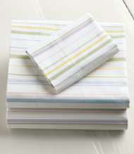 280 Thread Count Pima Cotton Percale Sheet, Flat Stripe