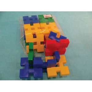  Edushape Early Childhood Plastic Blocks   Square   Set of 