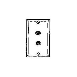  Coaxial Wall Plate Connector   Dual Ivory