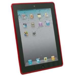  Red Dotwave Rubber Skin Case Cover For Apple iPad 2 Electronics