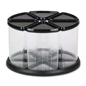  New Six Canister Carousel Organizer Plastic 11 1/8w Case 