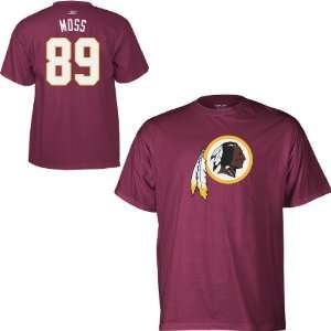   Redskins Santana Moss Name and Number T Shirt Small: Sports & Outdoors
