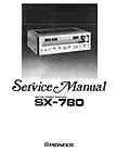 PIONEER STEREO RECEIVER SX 780 SERVICE MANUAL 42 PAGES ON A CD 