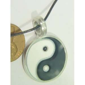  Yin Yang Pewter Pendant Neclace  Key Chain Charm 