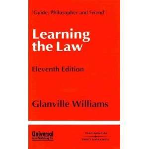  Learning the Law [Paperback] Glanville L. Williams Books