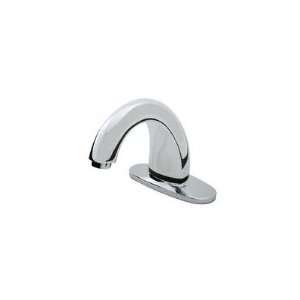   Faucet w/ 4 in Center & Main Supply Hose, Chrome