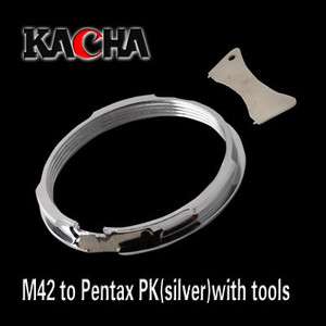 M42 Lens to PK Adapter for Pentax K100D K110D with focus infinity 