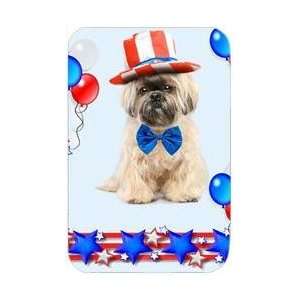    Shih Tzu Tempered Cutting Board 4th of July: Kitchen & Dining