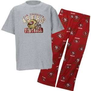  San Francisco 49ers NFL Youth Short SS Tee & Printed Pant 
