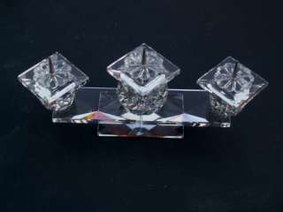 SWAROVSKI Kristallglas Kerzenständer Leuchter 3 flammig  