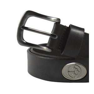  Pittsburgh Steelers Black Leather Belt: Sports & Outdoors