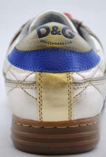 Authentic Dolce & Gabbana D&G Gold Sneakers Shoes US 7 UK 6 EU 40 
