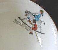 Beautiful Allerton Nursey Rhyme Childs Set Plate Bowl Creamer Rocking 