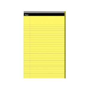   pads, wide ruled, 8 1/2 x 14, canary, 50 sheets/pad, 12/pack: Office
