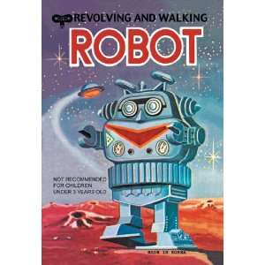  Revolving and Walking Robot 12x18 Giclee on canvas