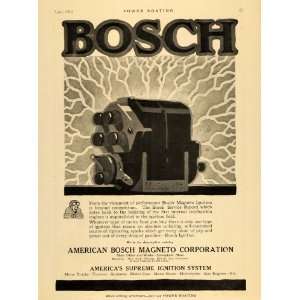  Ad Bosch Magneto Ignition System Engine ZR4 Motor   Original Print Ad