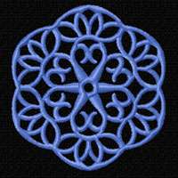 Lacy Snowflakes 12 Machine Embroidery Designs set 4x4  